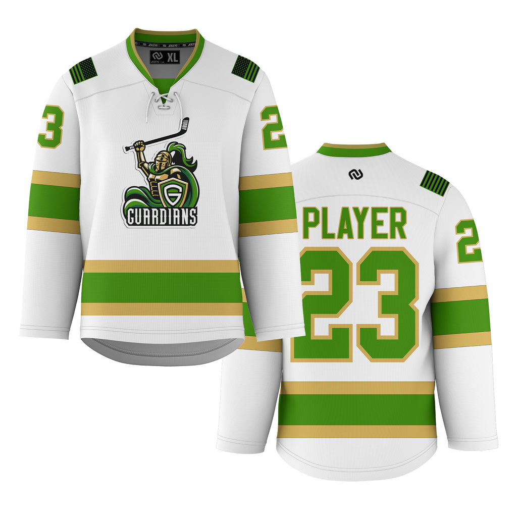 Guardians Authentic White Hockey Jersey