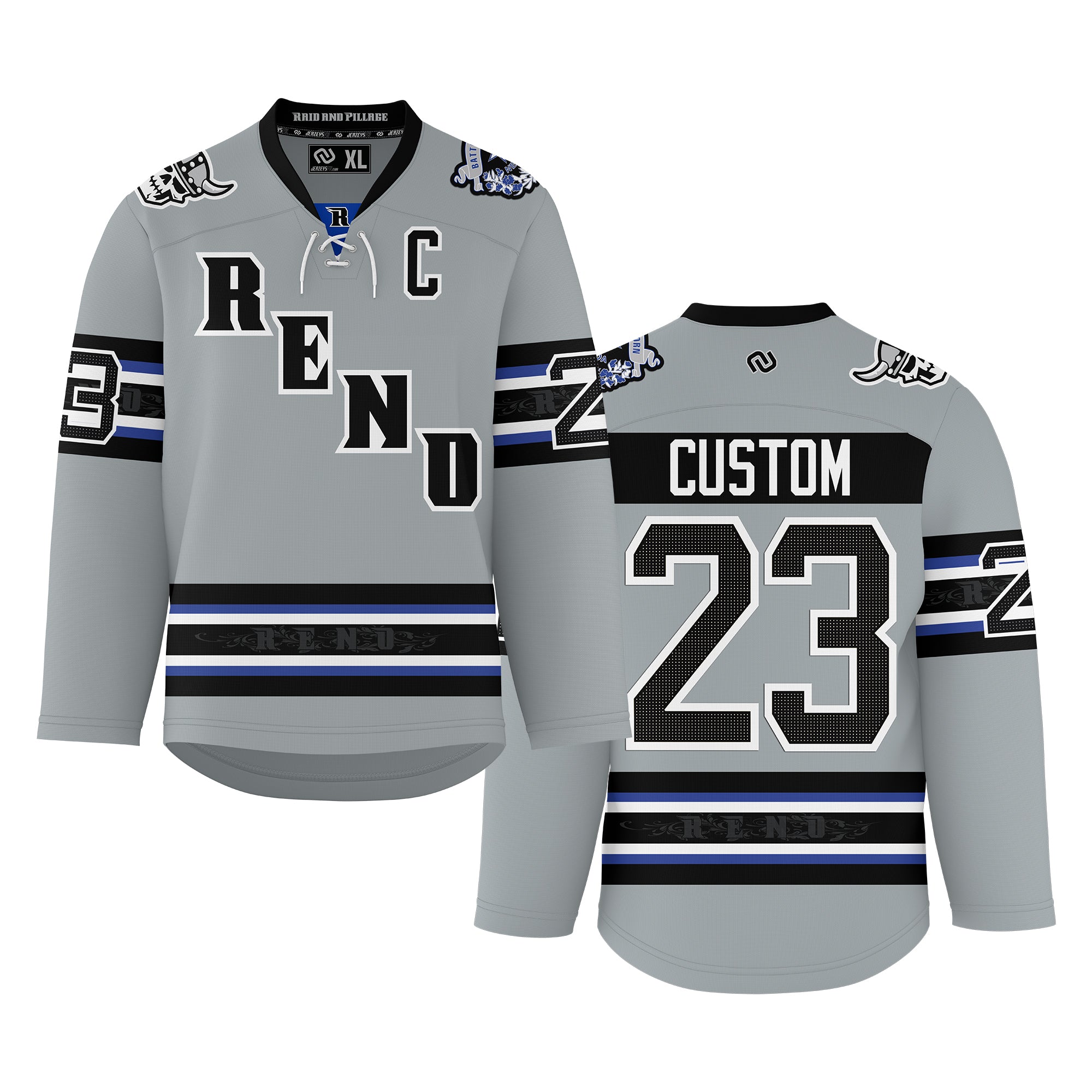 NHL レイダース ユニフォーム マジェスティックraiders hip hop Reno Ice Raiders Reverse Retro Authentic Hockey Jersey – JFX Hockey